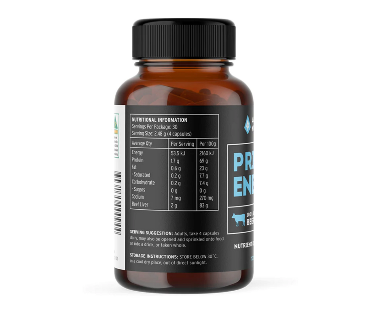 Beef Liver Capsules Primal Energy